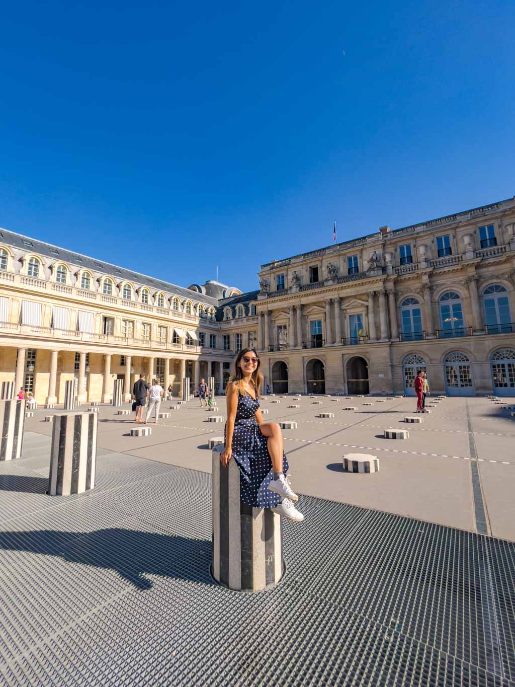 Colonnes de Buren paris france - laugh travel eat