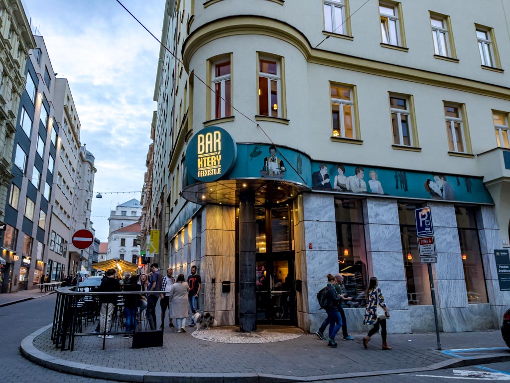 bar that doesn't exist Brno nightlife brno bar Czech Republic - laugh travel eat