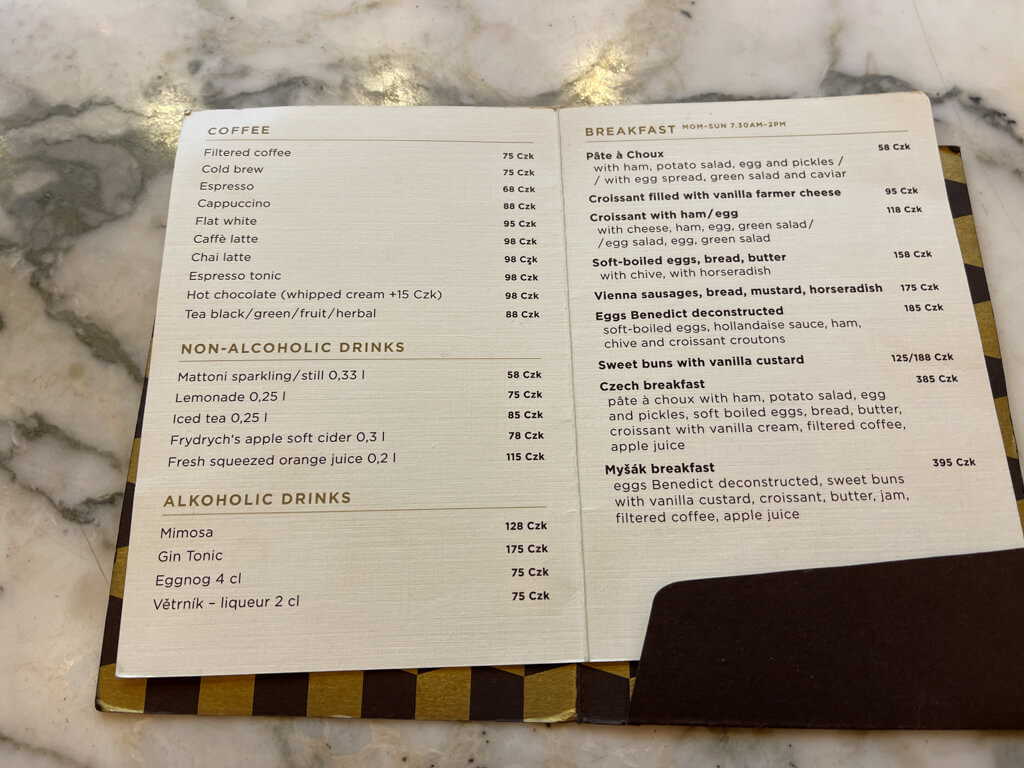 breakfast Cafe Mysak Prague Hungary - laugh travel eat