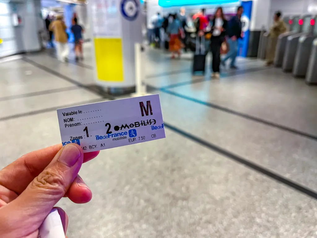 day pass metro ticket Paris France - laugh travel eat