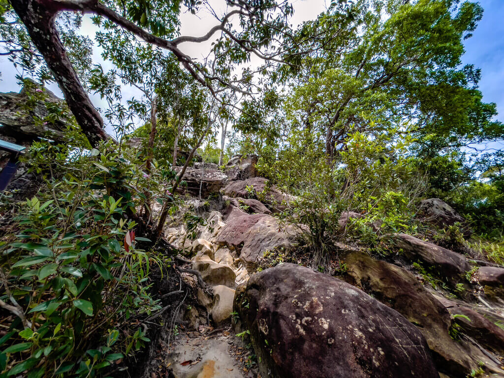 first scenic point to second scenic point Dragon Crest Mountain Khao Ngon Nak Krabi thailand - laugh travel eat