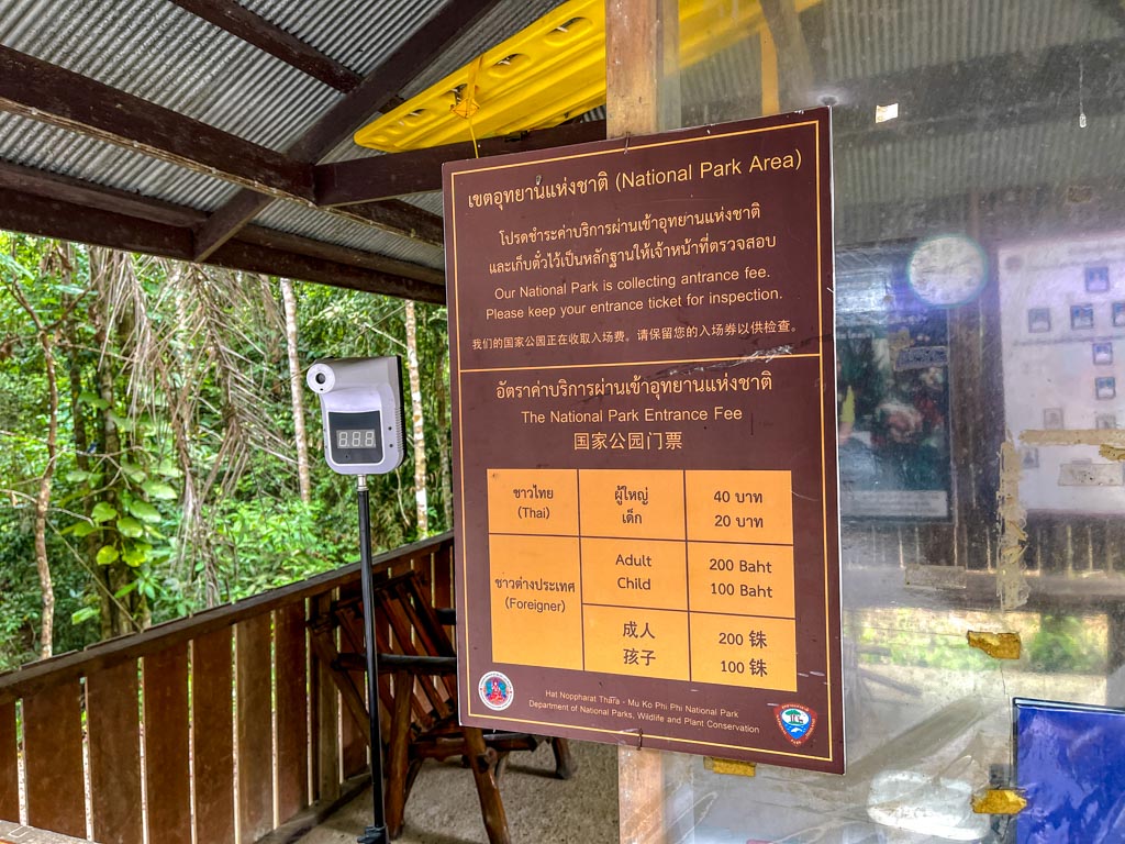 getting tickets ticket booth dragon crest mountain krabi thailand - laugh travel eat