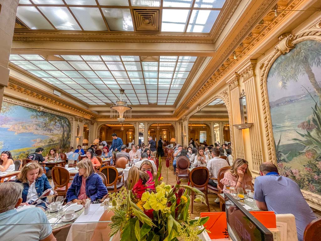 inside angelina cafe Paris France - laugh travel eat