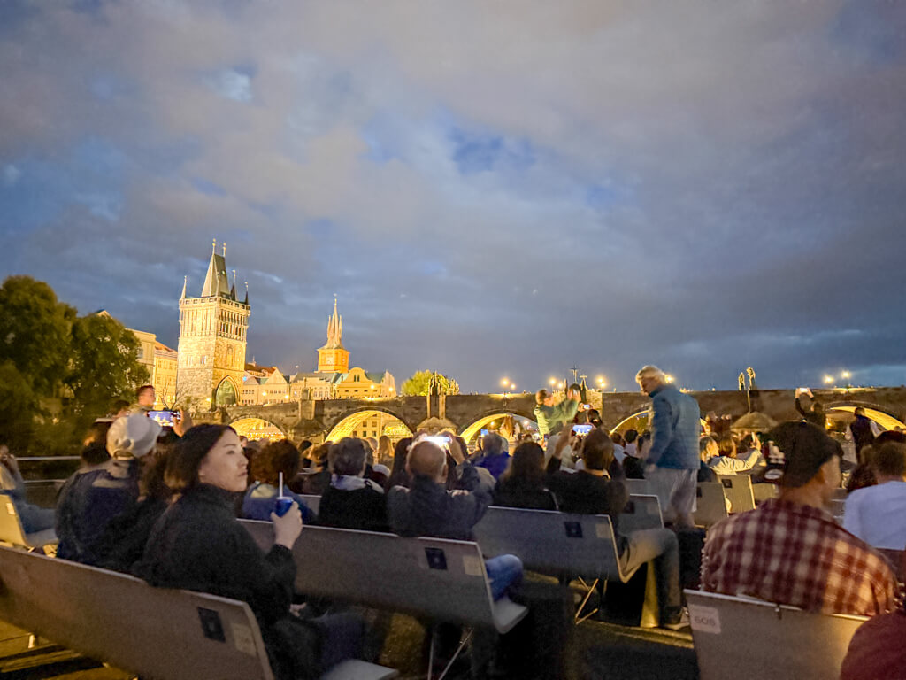 prague boat tour at night prague czech republic _ laughtraveleat