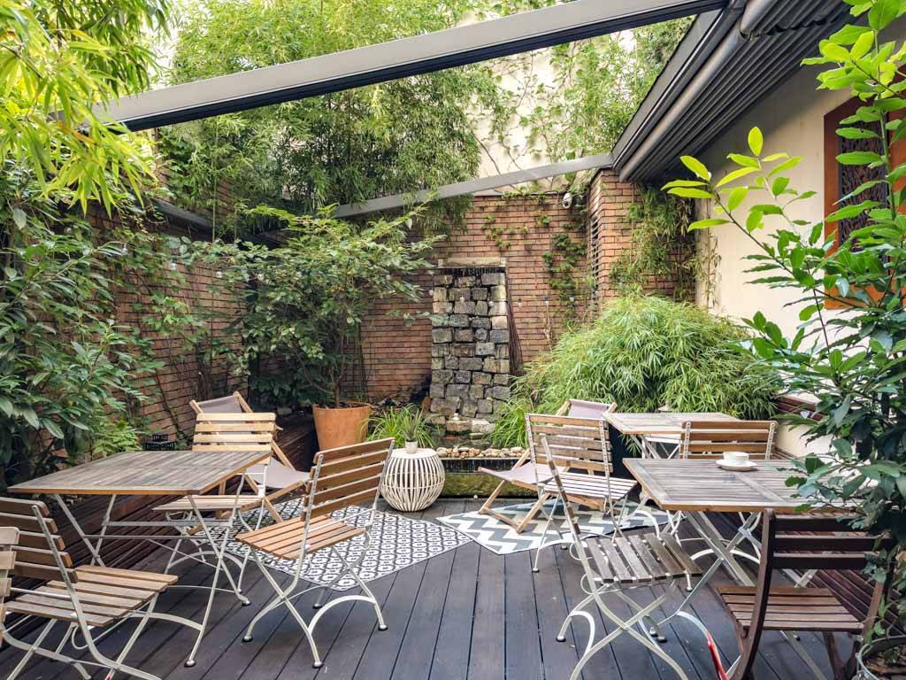 secret garden mosaic house design hotel Prague Czech Republic - laugh travel eat