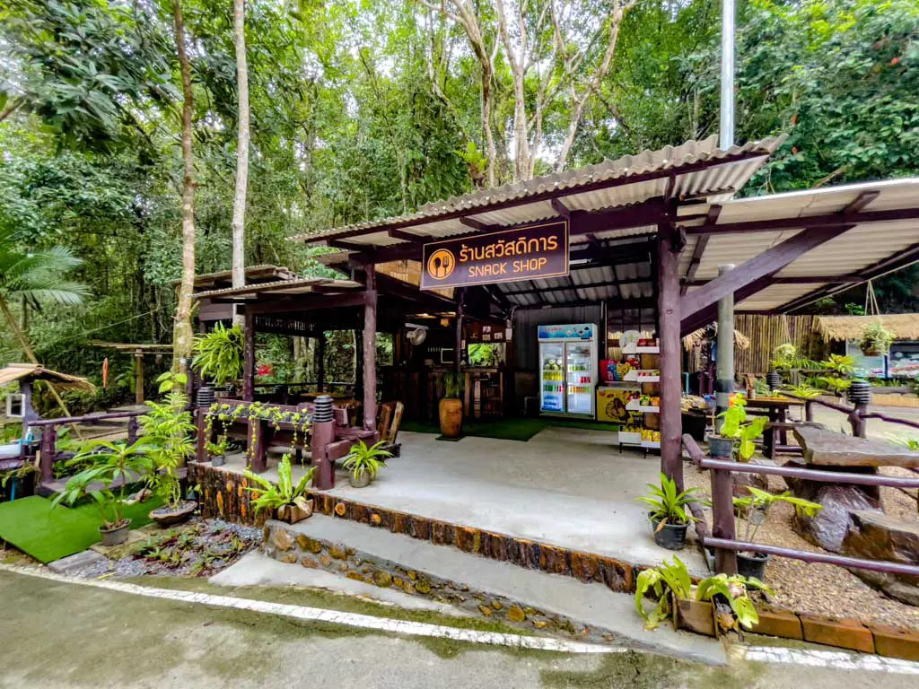 snack stand dragon crest mountain krabi thailand - laugh travel eat