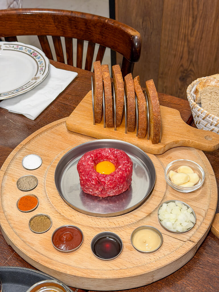 steak tartare u vahy hostinec prague czech republic _ laughtraveleat