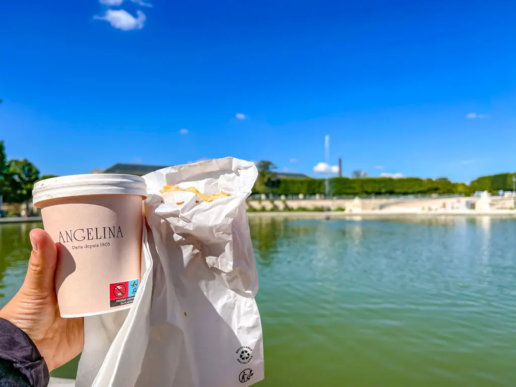 takeaway angelina cafe Paris France - laugh travel eat