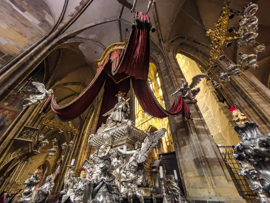 tombs inside St Vitus Cathedral Prague Castle Prague Czech Republic - laugh travel eat