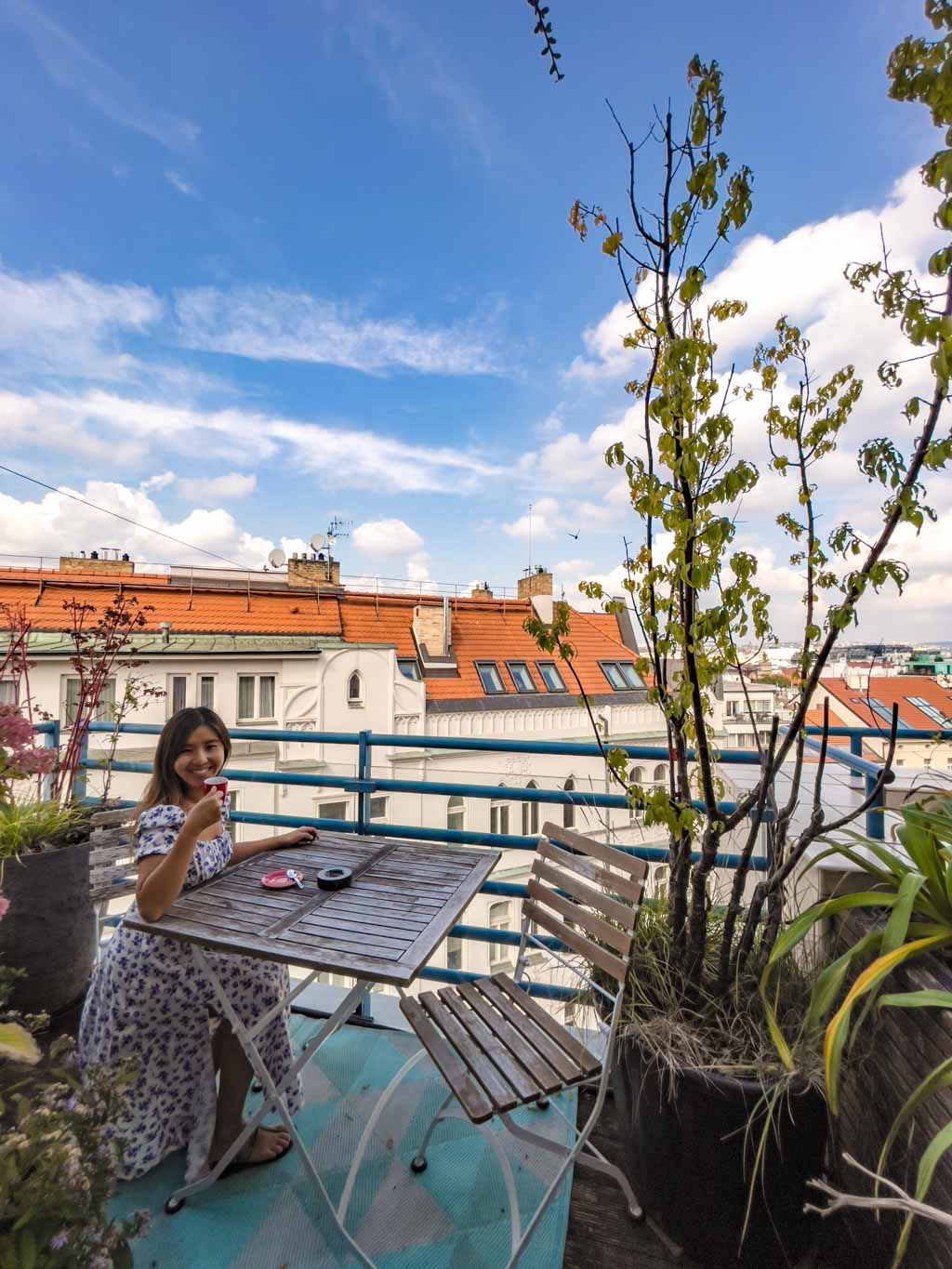 top floor room balcony mosaic house design hotel Prague Czech Republic - laugh travel eat-2