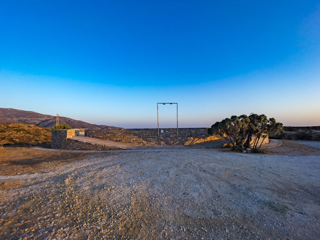 Odysseas Elytis Amphitheatre near chora village ios island greece - laugh travel eat