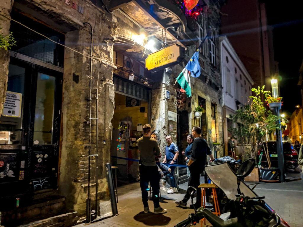 Szimpla Kert ruin bar budapest hungary - laugh travel eat