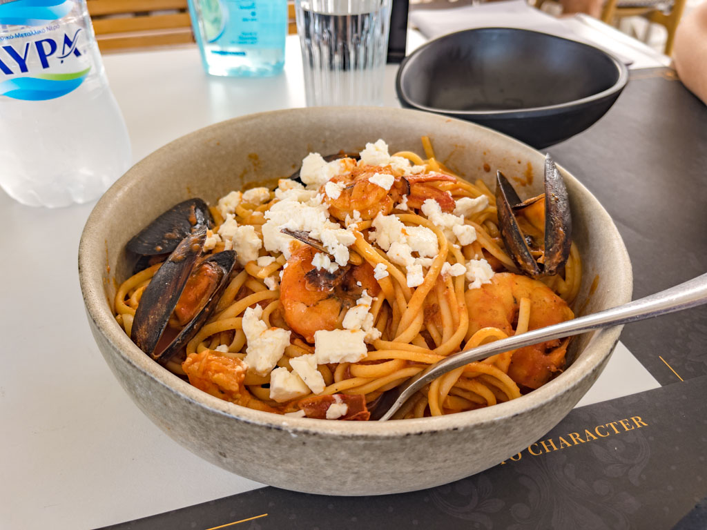 Yankos cafe restaurant adamas milos greece - laugh travel eat