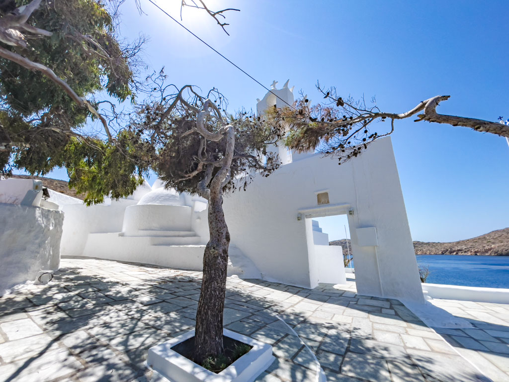 agia irini ios island greece - laugh travel eat