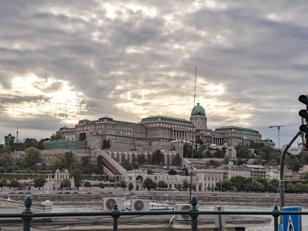 buda castle from pest budapest hungary - laugh travel eat