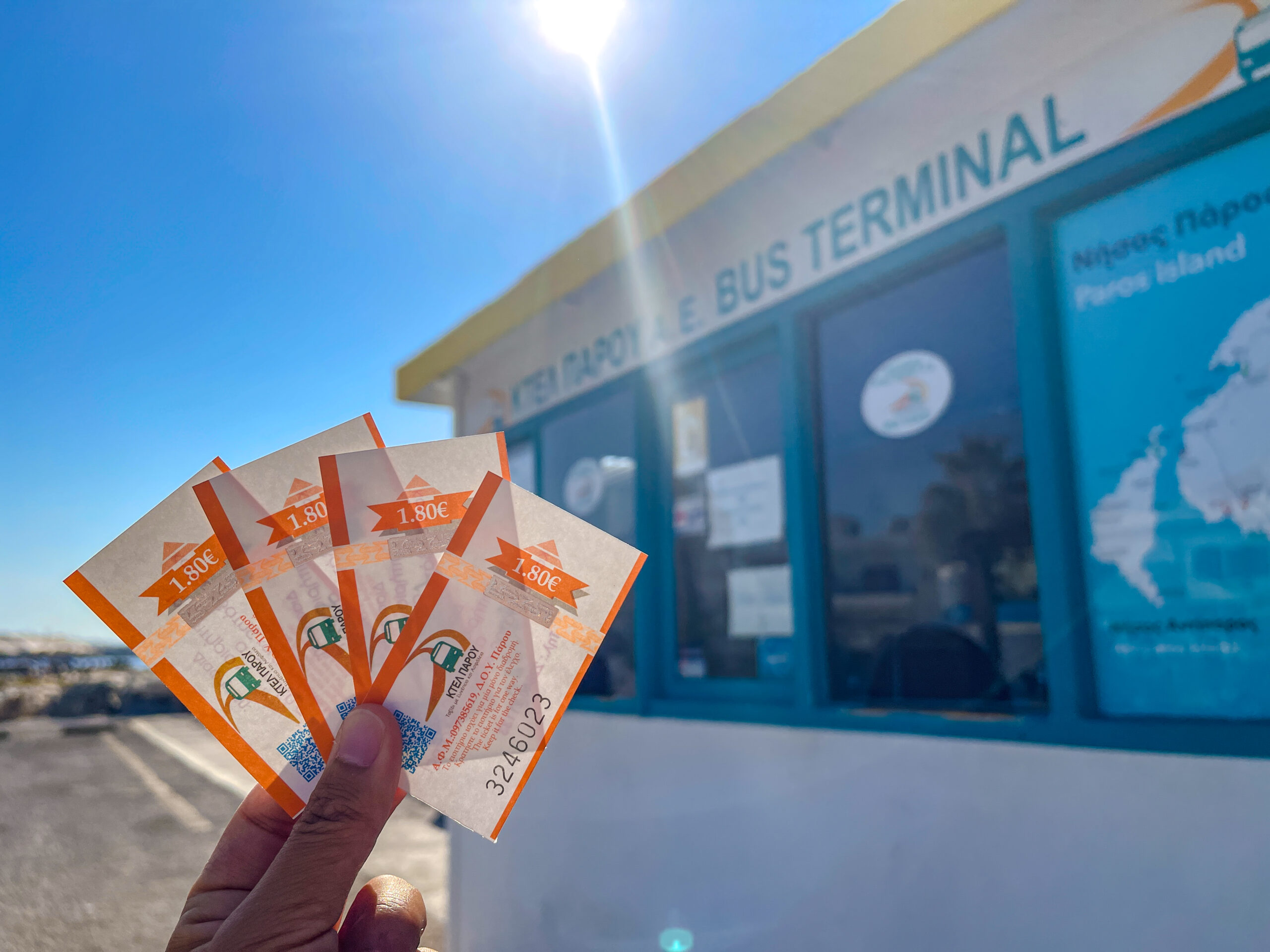 bus tickets Paros greece - laugh travel eat