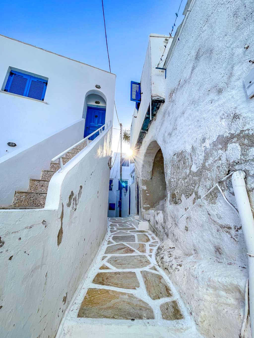 chora village ios island greece - laugh travel eat