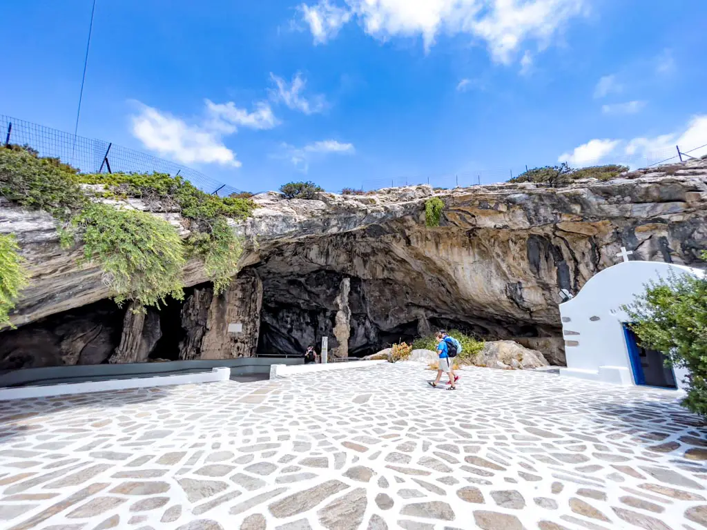 entrance antiparos cave antiparos greece - laugh travel eat