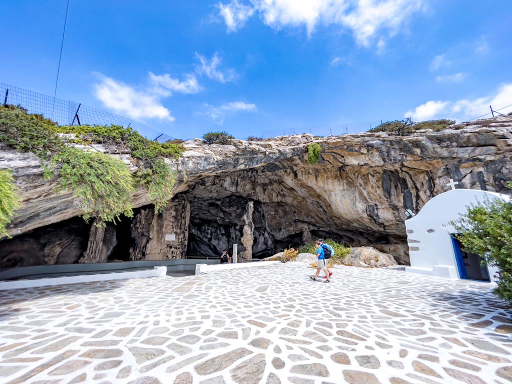 entrance antiparos cave antiparos greece - laugh travel eat