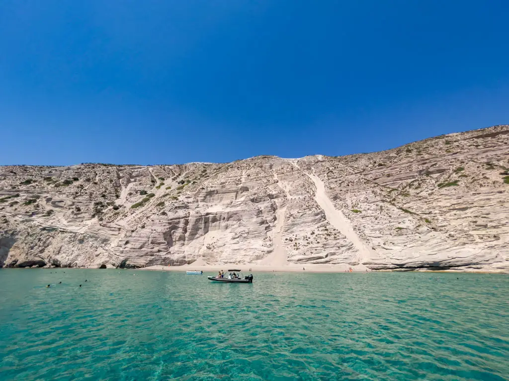 gerakas Beach milos greece - laugh travel eat