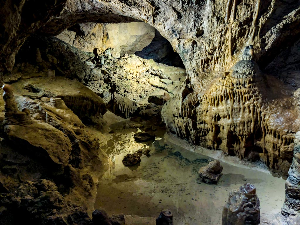 inside Palvolgyi Cave budapest hungary - laugh travel eat