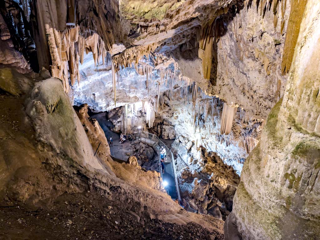 inside antiparos cave antiparos greece - laugh travel eat
