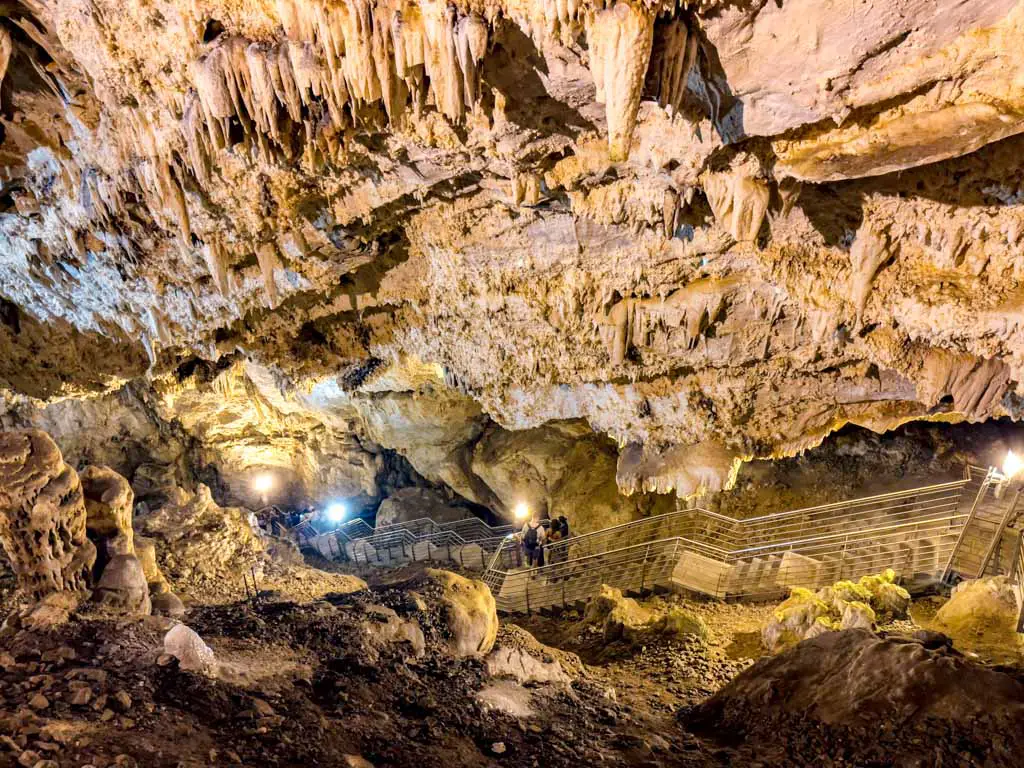 inside antiparos cave antiparos greece - laugh travel eat