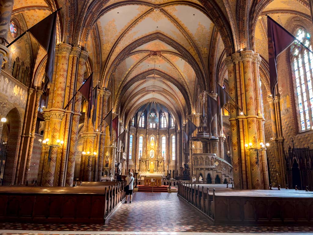 inside st matthias church buda castle hill budapest hungary - laugh travel eat