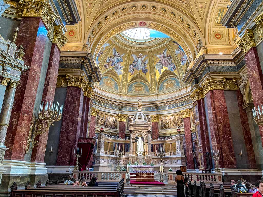 inside st stephen's bascilica budapest hungary - laugh travel eat-2