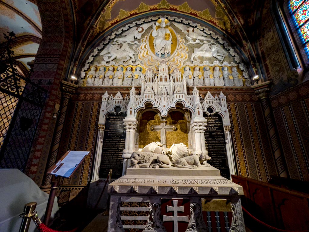 king bela tomb inside st matthias church buda castle hill budapest hungary - laugh travel eat