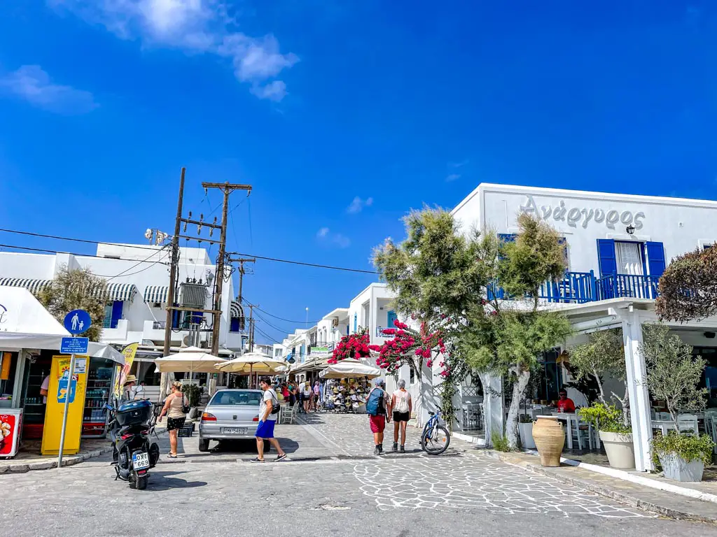main town chora antiparos greece - laugh travel eat