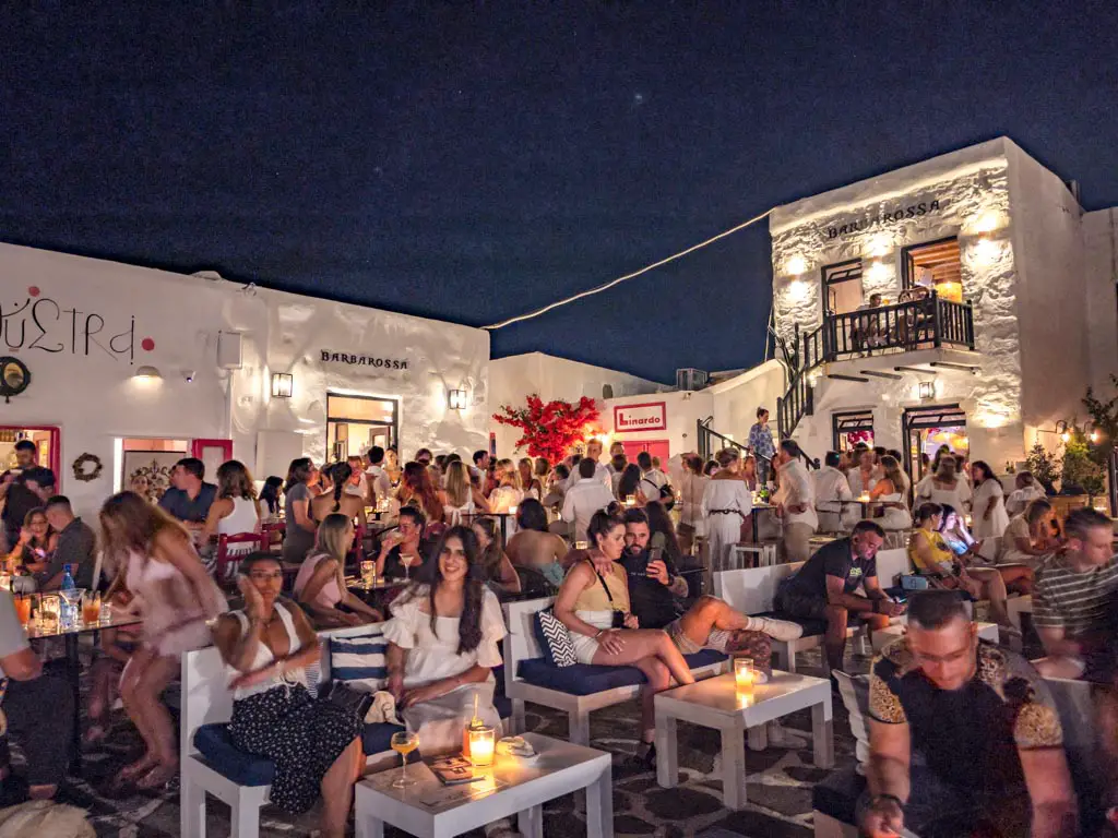nightlife naoussa Paros greece - laugh travel eat