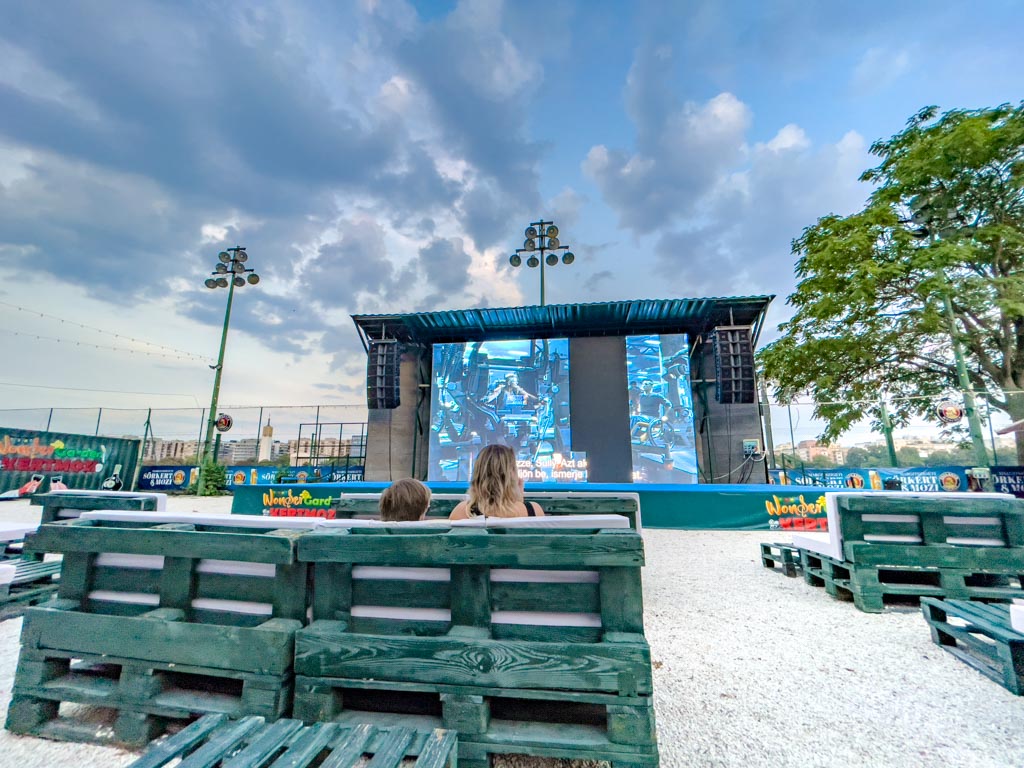 outdoor cinema margaret island budapest hungary - laugh travel eat