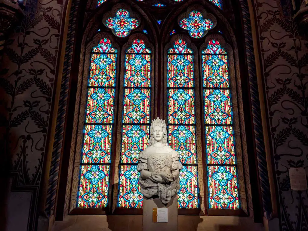 sisi statue st matthias church buda castle hill budapest hungary - laugh travel eat