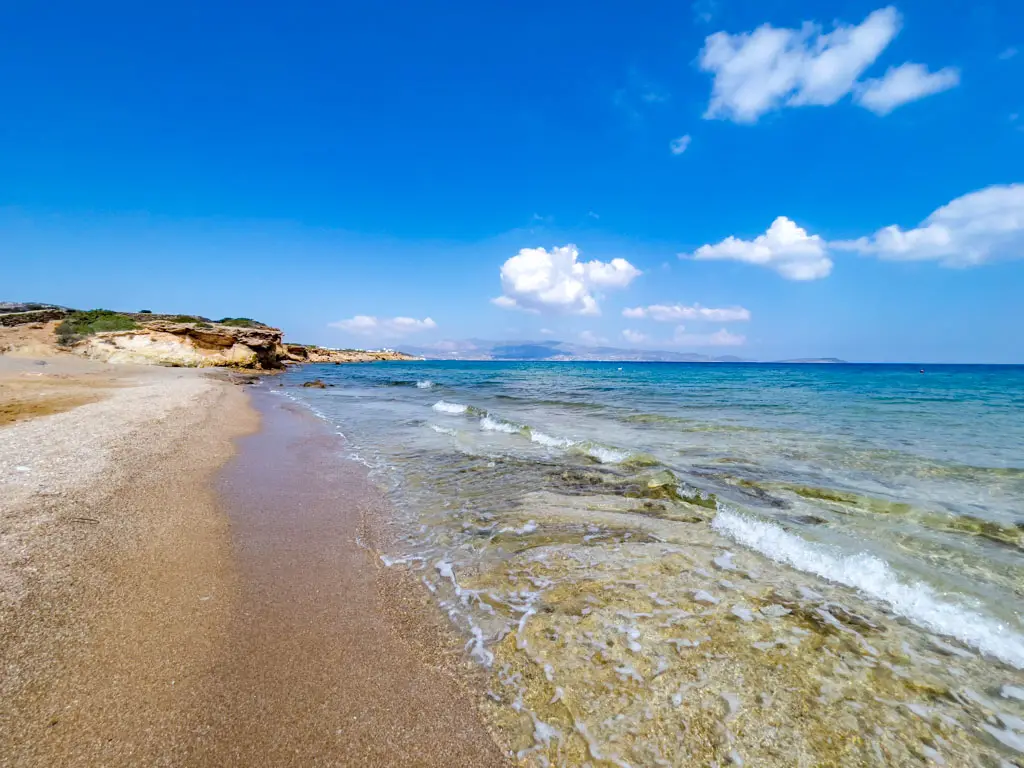 soros beach antiparos greece - laugh travel eat