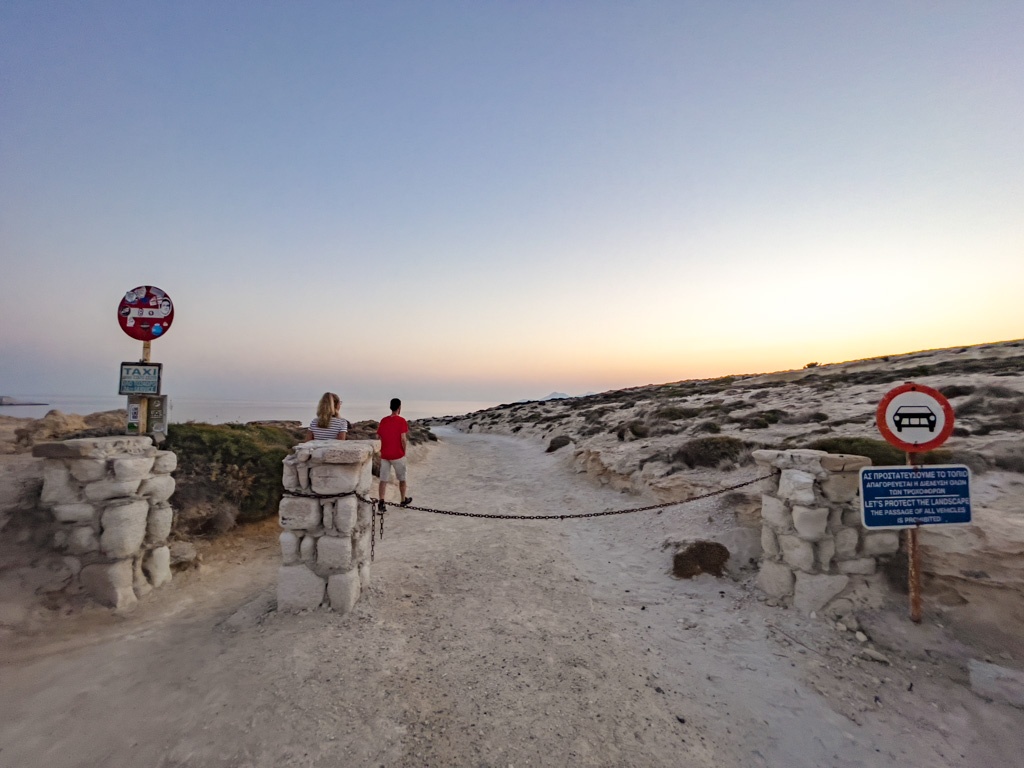 sunrise at sarakiniko beach milos greece - laugh travel eat