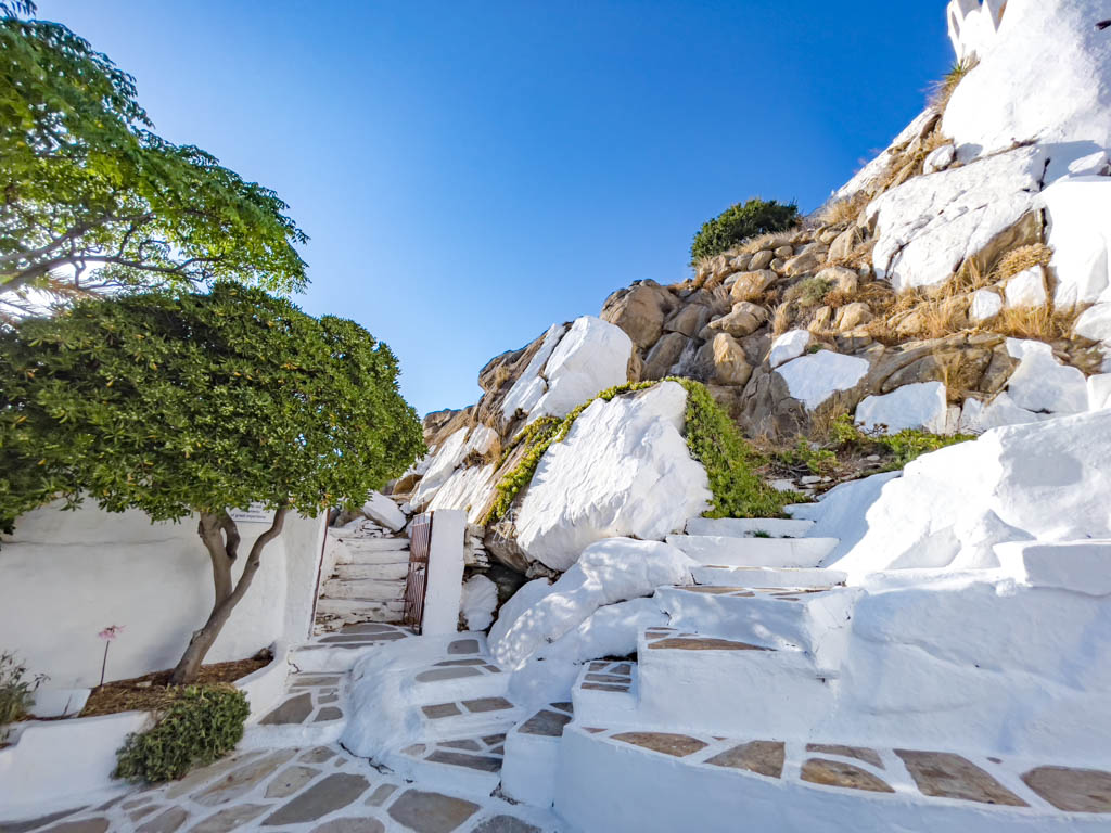 Panagia Germiotissa chora village ios island greece - laugh travel eat