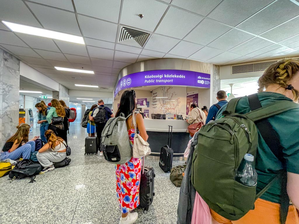 ticket and bus station budapest airport budapest hungary - laugh travel eat