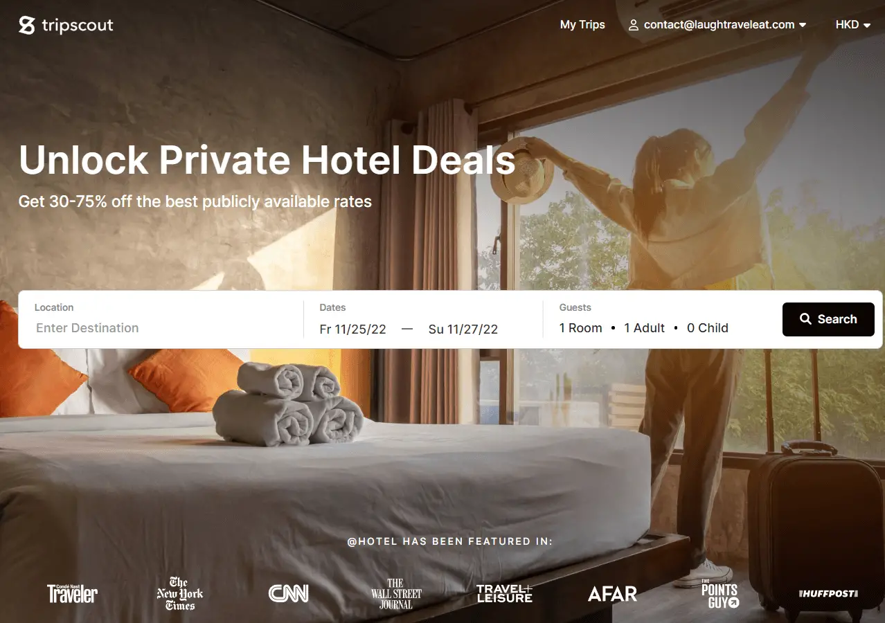 tripscount hotel booking