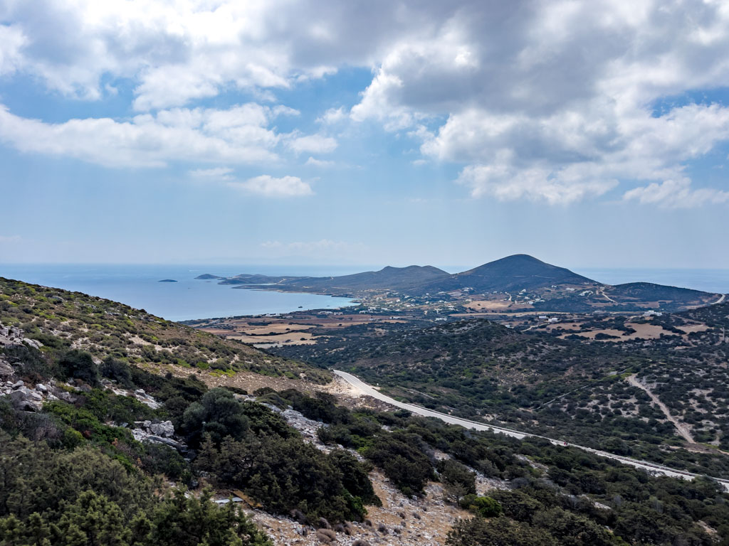 view from antiparos cave antiparos greece - laugh travel eat