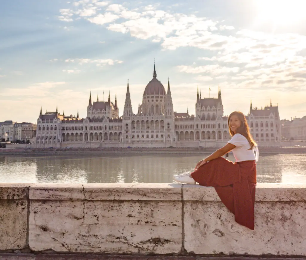 view of parliment from batthyang ter budapest - laugh travel eat