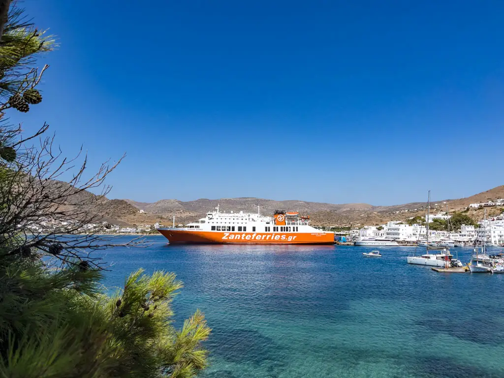 zante ferry ios island greece - laugh travel eat