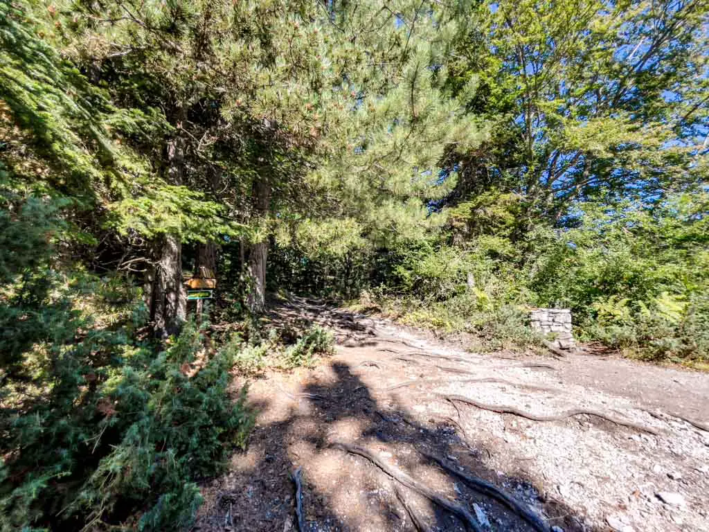 Gortsia Trail Start to Refuge of Petrostrouga mount olympus litochoro greece - laugh travel eat