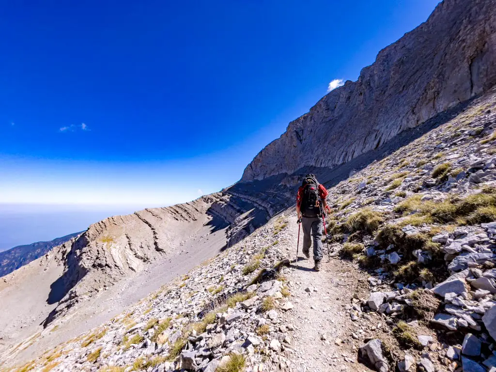 Spilios Agapitos Refuge to Chondronmesorachi Ridge mount olympus litochoro greece - laugh travel eat