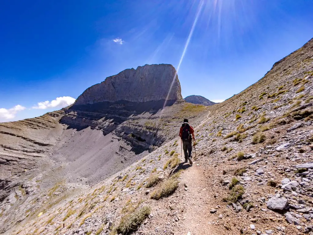 Spilios Agapitos Refuge to Chondronmesorachi Ridge mount olympus litochoro greece - laugh travel eat