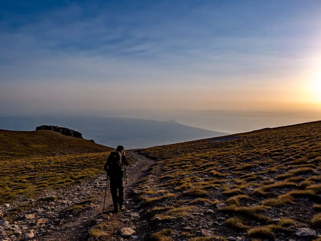 descent mount olympus litochoro greece - laugh travel eat