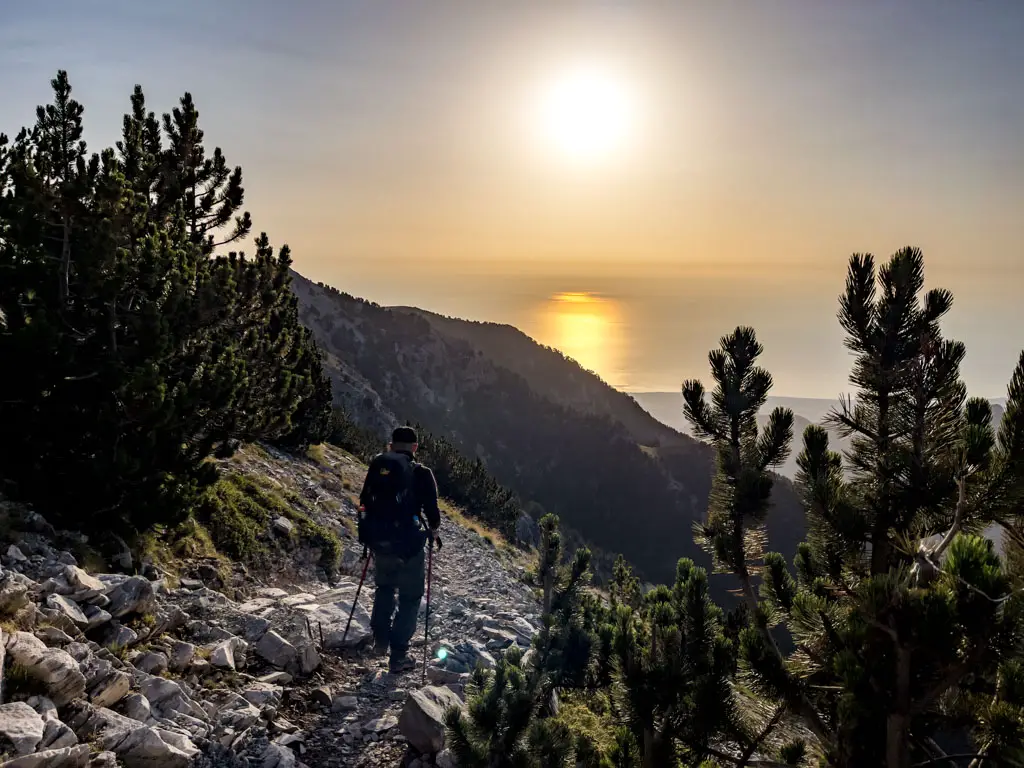 descent mount olympus litochoro greece - laugh travel eat