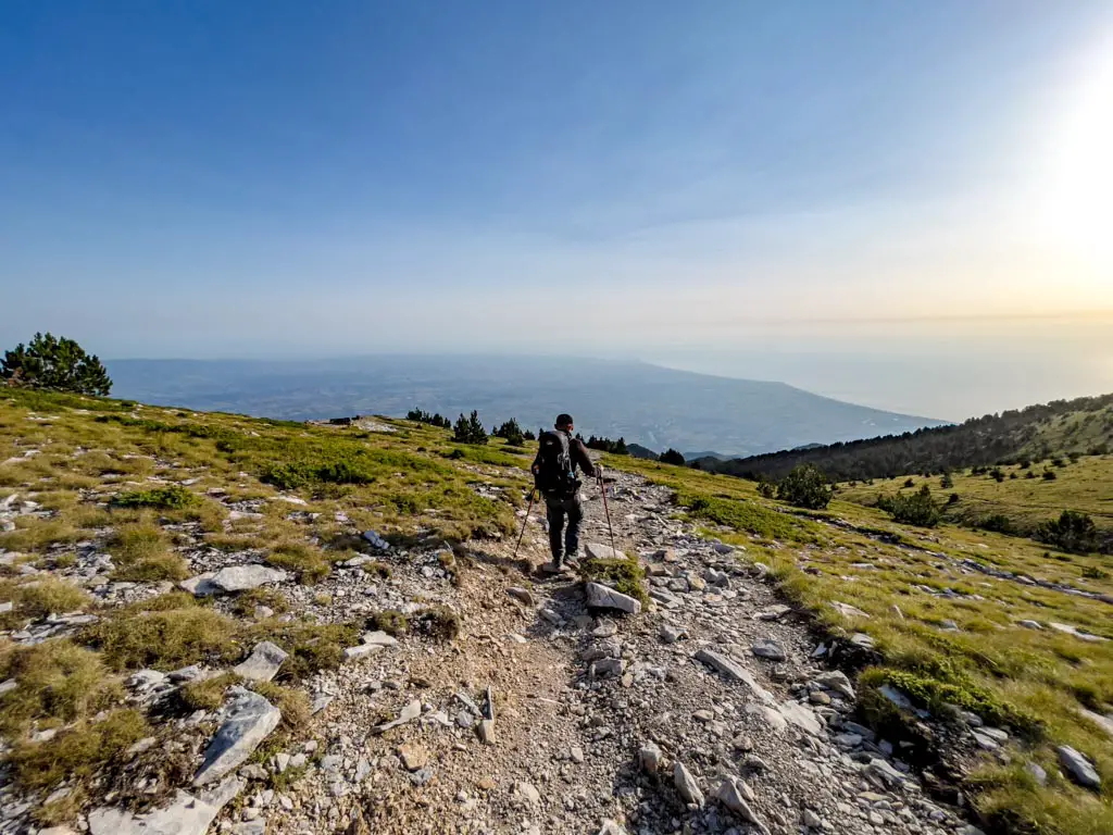 descent mount olympus litochoro greece - laugh travel eat