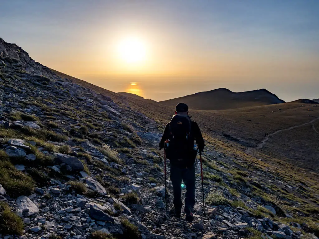 descent mount olympus litochoro greece - laugh travel eat