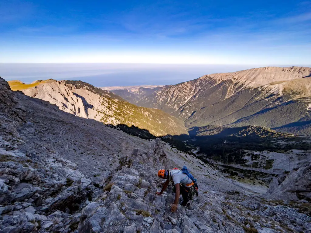 descent mytikas mount olympus litochoro greece - laugh travel eat-2